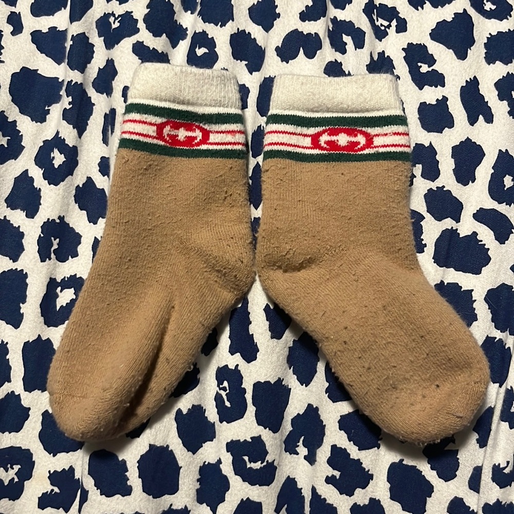 Gucci Kids Color-Block Intarsia Socks Gucci toddler socks